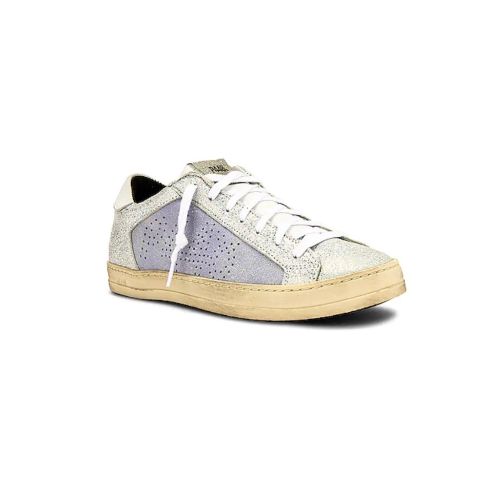 P448 John Sneaker in silver/lilac